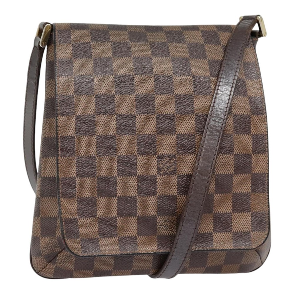 LOUIS VUITTON Damier Ebene Musette Salsa Long Shoulder Bag N51300 Auth 89390
